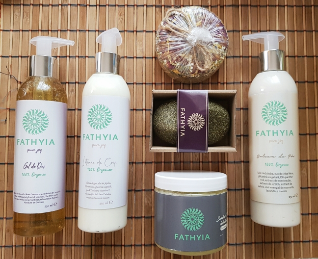 Fathyia vegan cruelty-free organic natural șampon gel de duș balsam pentru păr loțiune de corp turtiță de baie scrub de corp