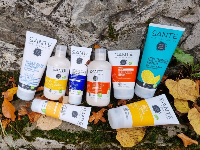 Sante Naturkosmetik – Produse vegane pentru piele și păr – Ruxandra – Happy  Little Things | Duschgele